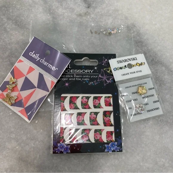 ジェルネイル・ネイルシール SWAROVSKI create your style Swarovski | Makeup | Swarovski Crystals Incomplete Nail